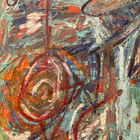 Original painting on wood byDorotaKormienko 24x30x2 deep - Picture 4 of 13